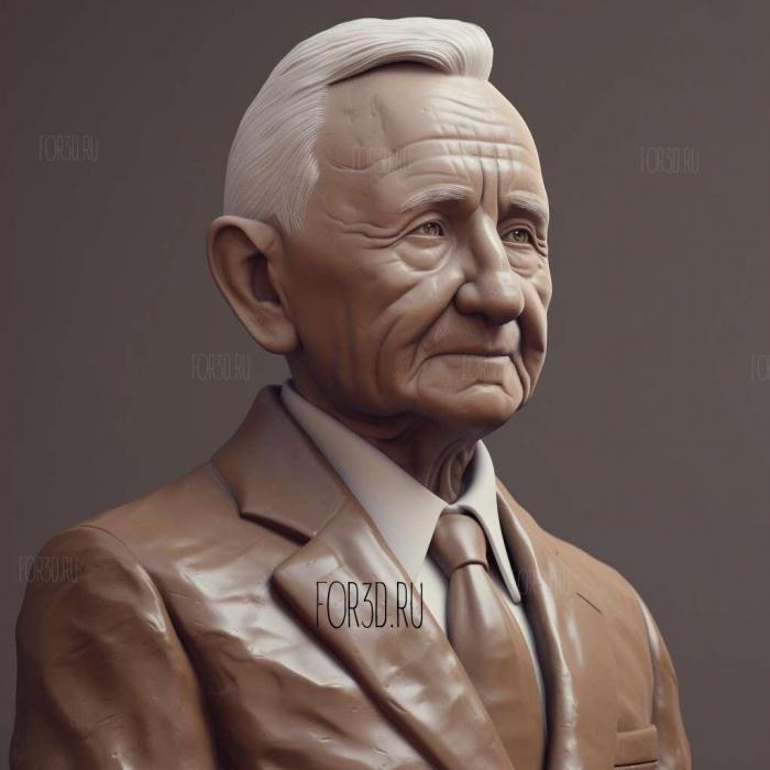 Ross Perot 3 | 3d stl model for CNC